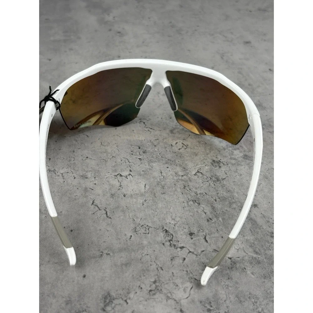 Rawlings RY2002 Youth Shield Sunglasses White Orange Mirror Lens NWT UV400